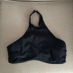 Black halter swim top